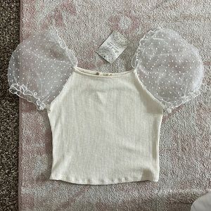 NWT Altar’d State puff sleeve top
